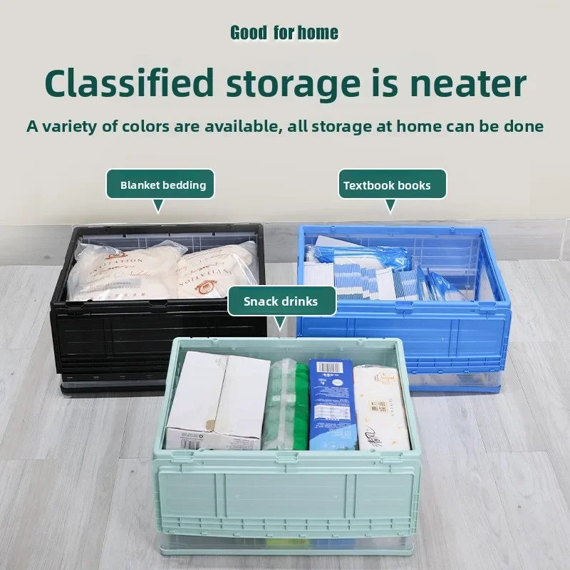 Outdoor Camping Store - กล่องเก็บของกลางแจ้ง Baoyu กล่องพับได้ กล่องจัดเก็บสำหรับแคมป์ปิ้ง กล่องเก็บของท้ายรถ ฝาปิดไม้