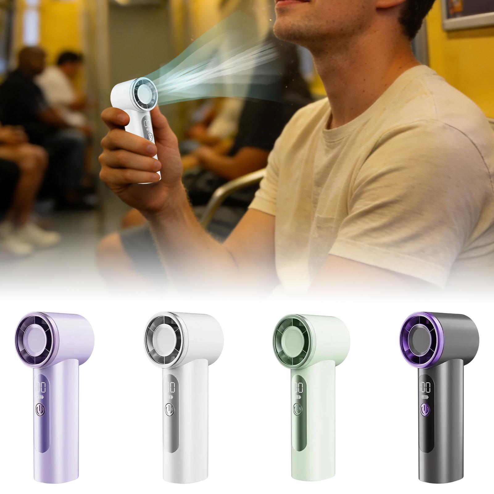 Outdoor Camping Ventilator - พัดลมมือถือขนาดเล็กแบบชาร์จ USB แบบพกพา เงียบสงบ ใช้สำหรับเดินทาง ออฟฟิศ