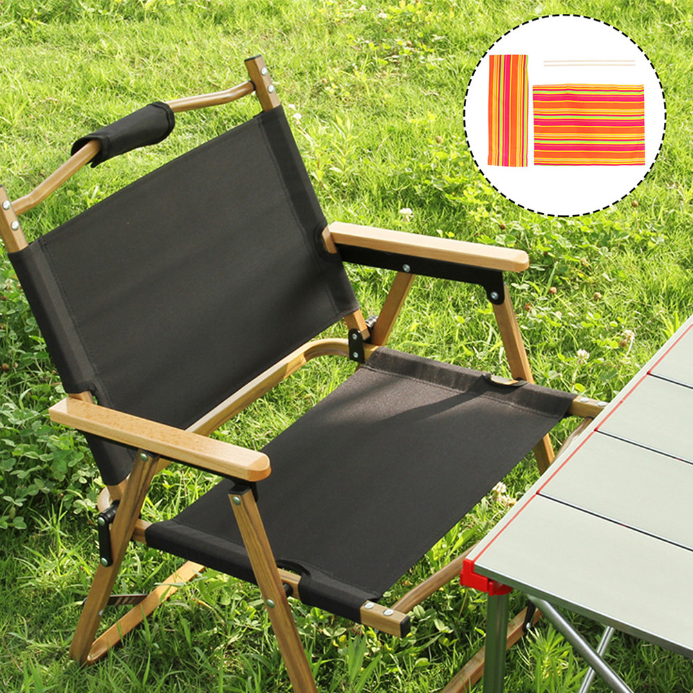 Outdoor Camping Folding Chairs - ชุดผ้าคลุมเก้าอี้ผ้าใบแบบพับได้สำหรับเก้าอี้ผู้กำกับ 1 ชุด ใช้แทนผ้าคลุมเก้าอี้พกพาสำหรับตั้งแคมป์กลางแจ้ง