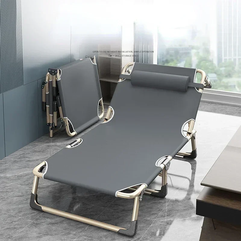 Outdoor Camping Lounge Chairs - เก้าอี้พับเอนนอนสำหรับพักกลางวันในสำนักงาน เก้าอี้พับอเนกประสงค์ปรับเอนได้ พกพาสะดวก ใช้ได้ทั้งกลางแจ้ง ชายหาด แคมป์ปิ้ง