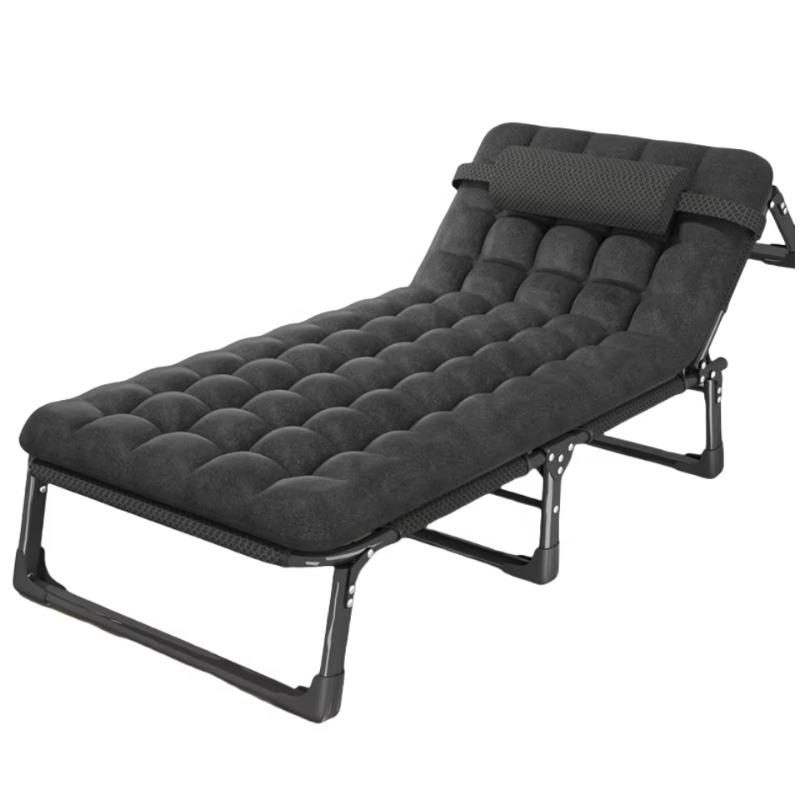 Outdoor Camping Beds For Sale - เตียงสนามพับได้แบบพกพา 3 ระดับปรับได้ ทำจากผ้าใบและโลหะ ใช้ได้สองแบบ ขายดี