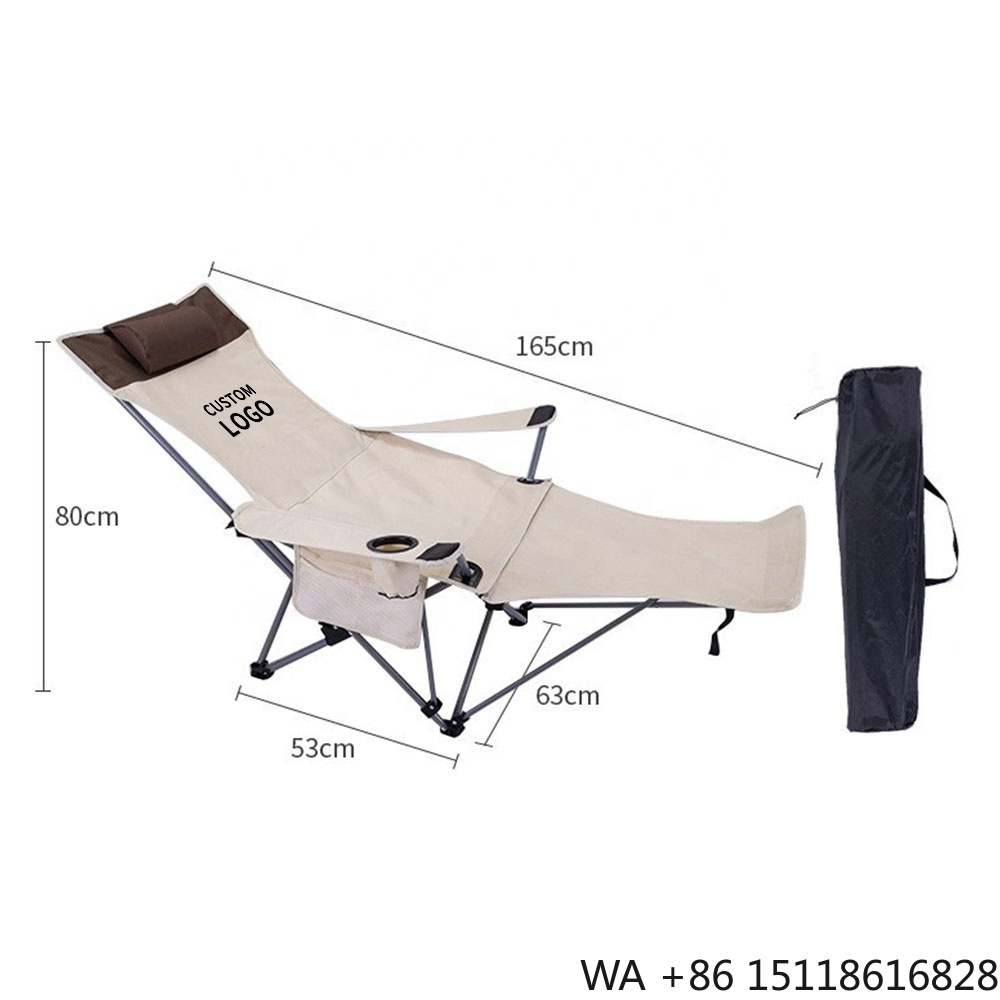 Outdoor Camping Folding Chairs - เก้าอี้พับพกพาปรับเอนได้ น้ำหนักเบา ปรับระดับได้ สำหรับตั้งแคมป์กลางแจ้ง ชายหาด ระเบียง