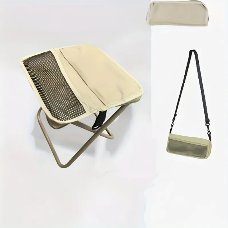 Outdoor Camping Stores - เก้าอี้พับสำหรับกิจกรรมกลางแจ้ง แคมป์ปิ้ง และเดินป่า แบบพกพา รูปทรงกระเป๋าสะพาย สามารถจัดเก็บได้ง่าย