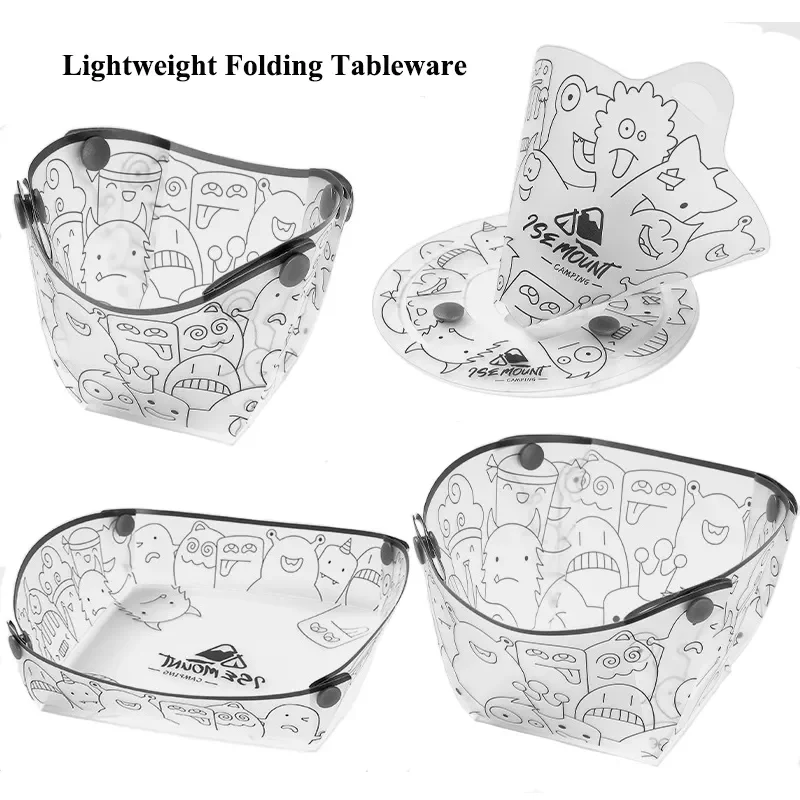 Outdoor Camping Dining Set - เครื่องใช้บนโต๊ะอาหารแบบพับได้สำหรับใช้ในแคมป์ปิ้งกลางแจ้งที่กรองกาแฟกรวยน้ำอเนกประสงค์