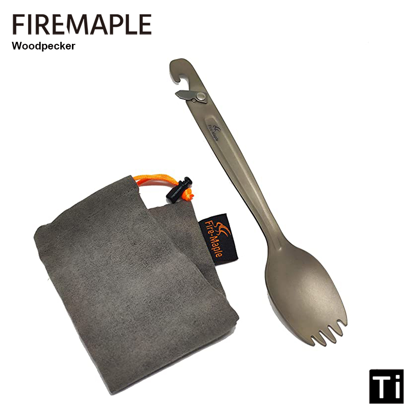 Outdoor Camping Dining Set - Fire Maple Titanium Spork หลายฟังก์ชั่น Punch