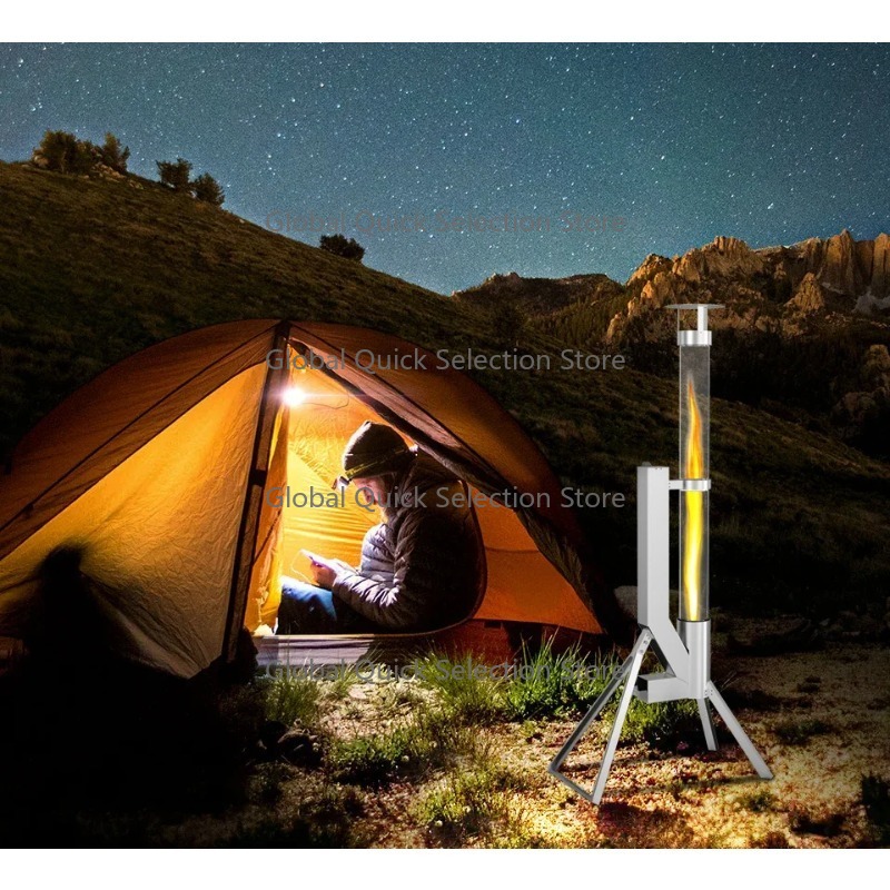 เตาเผาเม็ดเชื้อเพลิงสแตนเลสสำห - Outdoor Camping Stove บทวิจารณ์และราคา