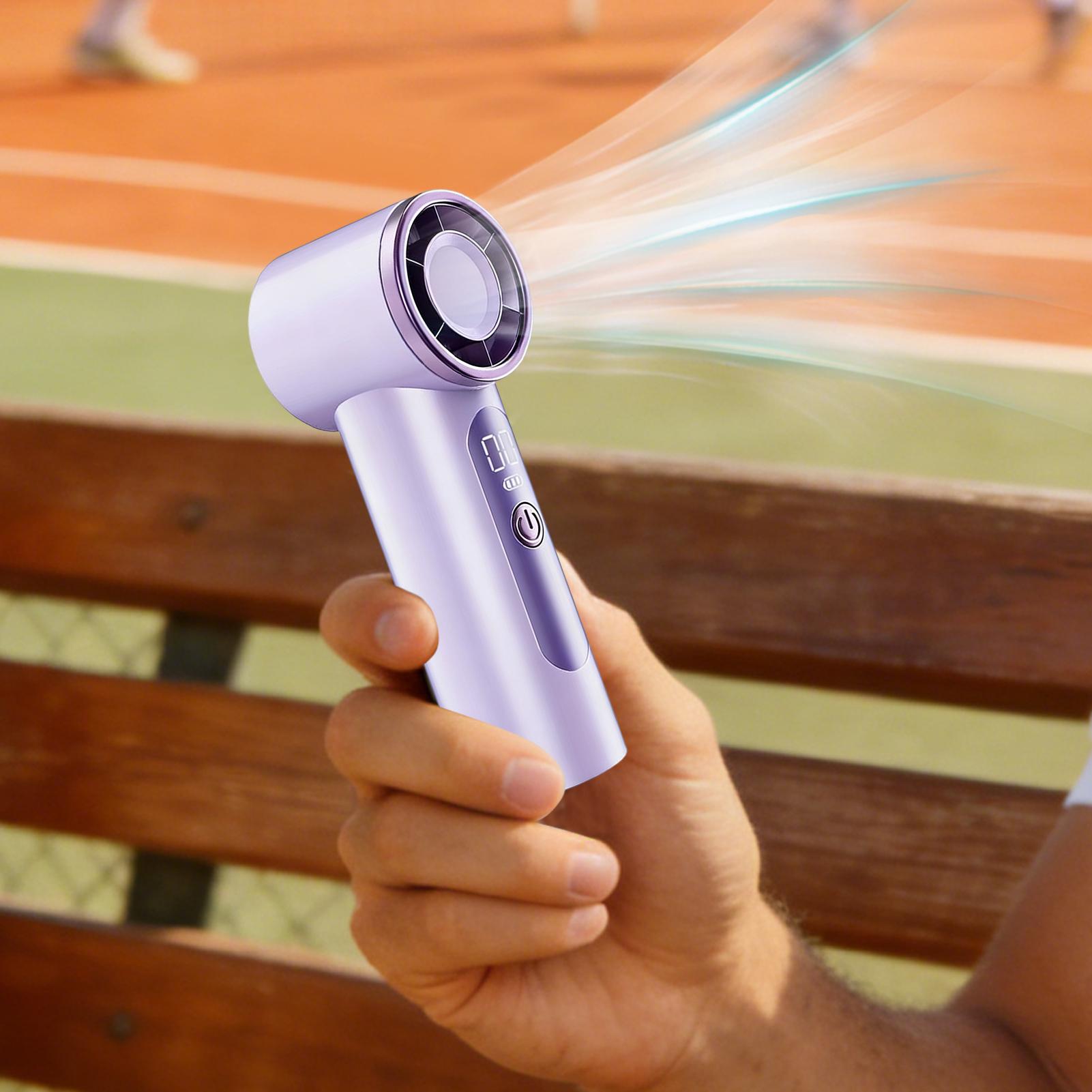 พัดลมมือถือขนาดเล็กแบบชาร์จ US - Outdoor Camping Ventilator บทวิจารณ์และราคา