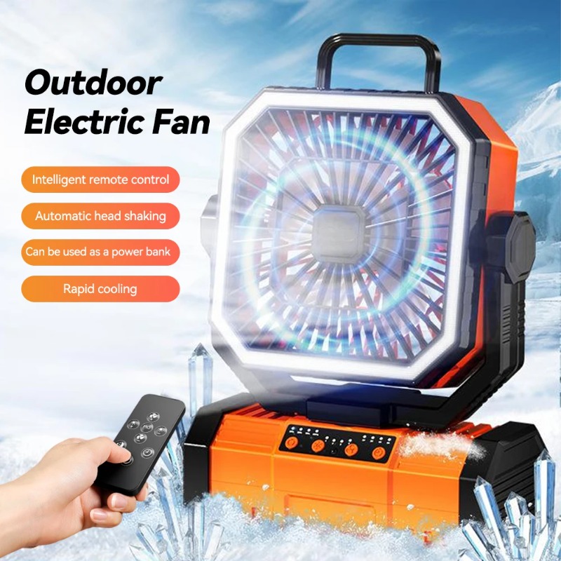 Camping พัดลมเพดาน 20000Mah Ca - Outdoor Camping Ventilator บทวิจารณ์และราคา