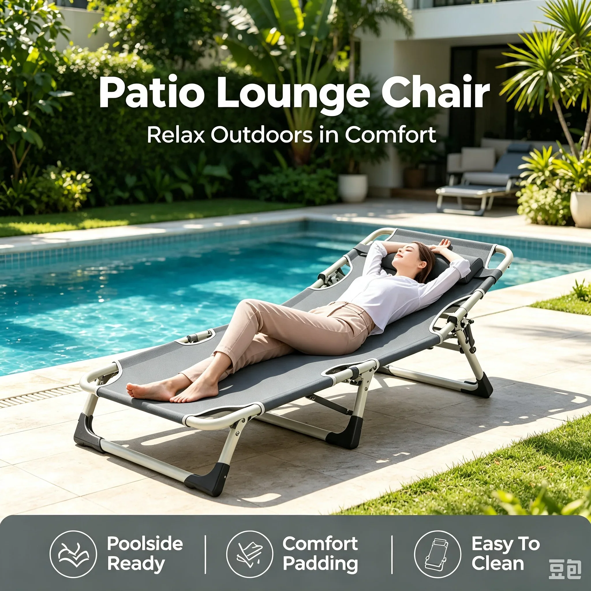 เก้าอี้พับเอนนอนสำหรับพักกลางว - Outdoor Camping Lounge Chairs บทวิจารณ์และราคา