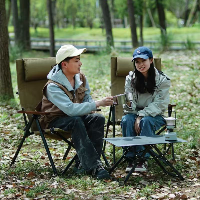 เก้าอี้พับพนักพิงสูงสำหรับตั้ง - Outdoor Camping Table And Chairs บทวิจารณ์และราคา