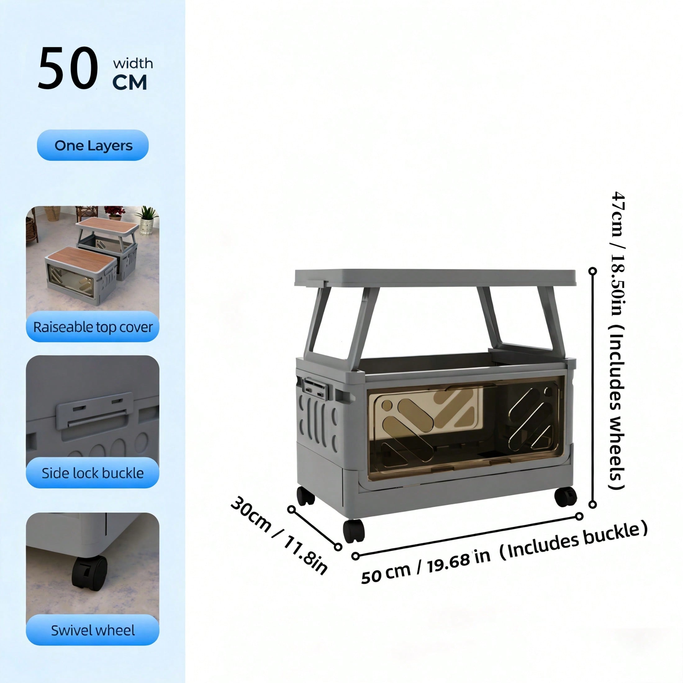 กล่องเก็บของอเนกประสงค์สำหรับต - Outdoor Camping Table With Storage บทวิจารณ์และราคา