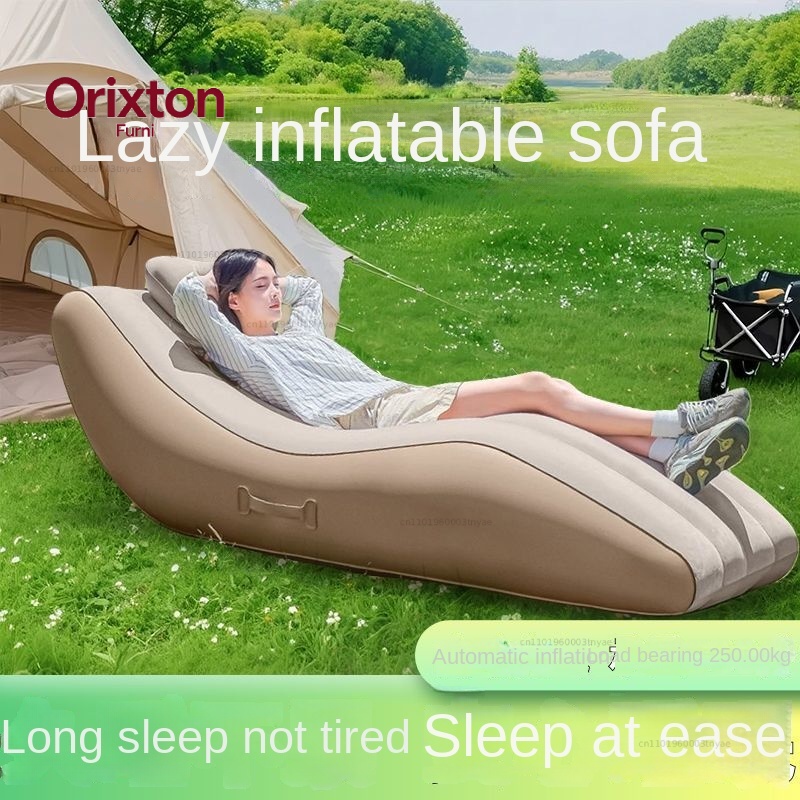 เก้าอี้พักผ่อนพกพาแบบพองลมได้เ - Outdoor Camping Lounge Chairs บทวิจารณ์และราคา