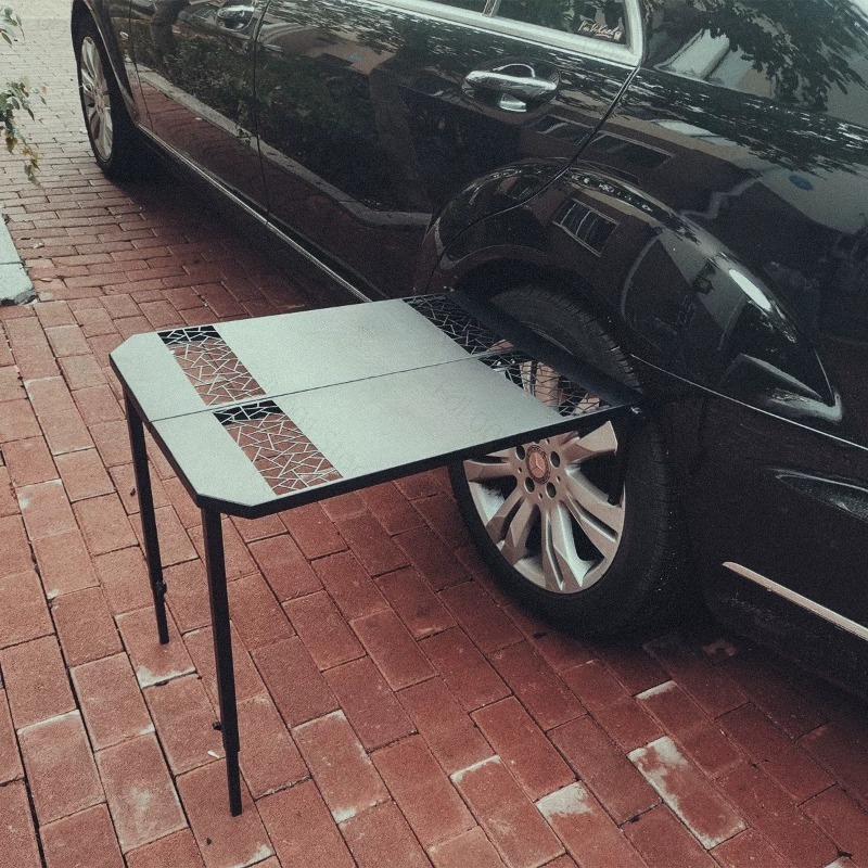 โต๊ะปิ้งย่างพับได้แบบพกพาสำหรั - Outdoor Camping Folding Table บทวิจารณ์และราคา