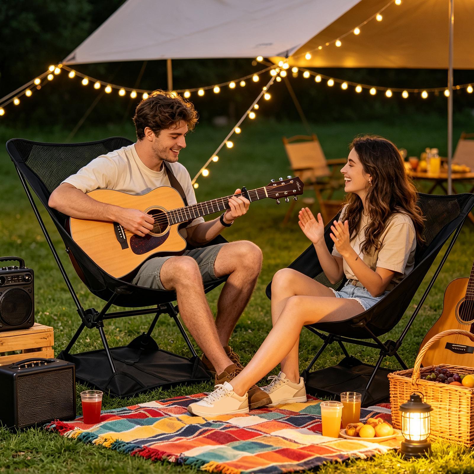 แผ่นรองพื้นเก้าอี้แคมป์ปิ้งผ้า - Outdoor Camping Table And Chairs บทวิจารณ์และราคา