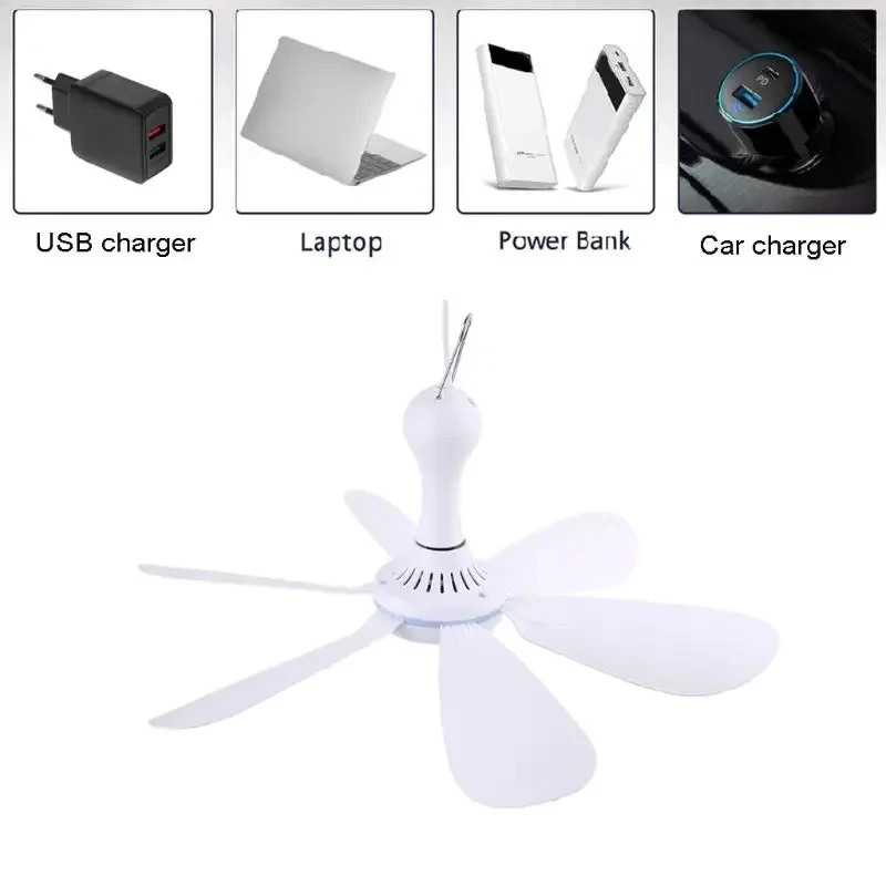 XIAOTREE USB พัดลมเงียบ 6-blad - Outdoor Camping Ventilator บทวิจารณ์และราคา