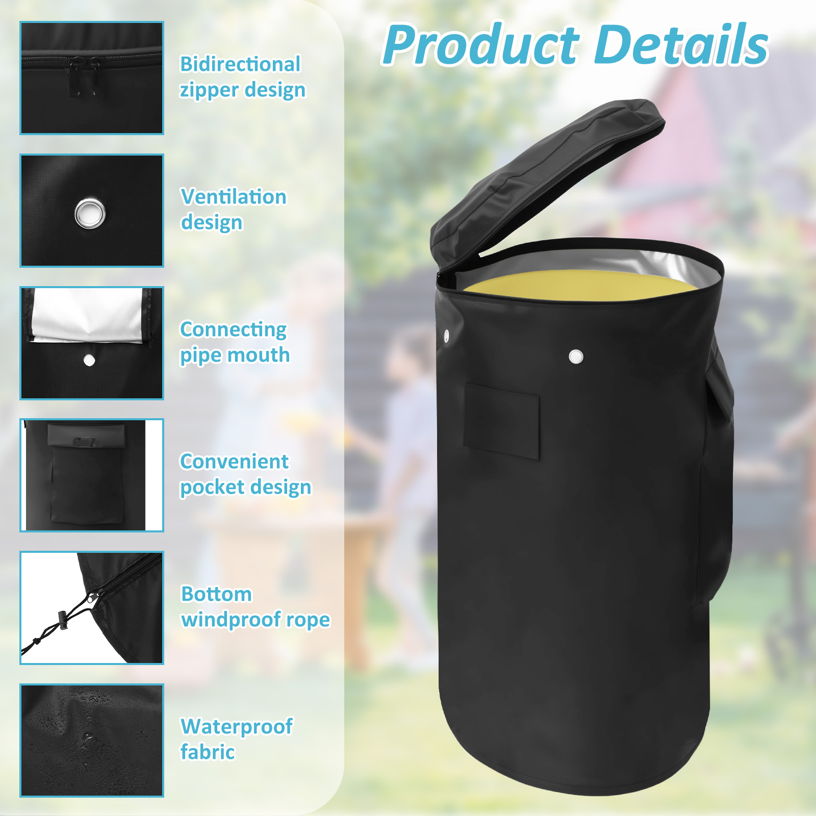 ผ้าคลุมถังโพรเพนแบบผ้าอ็อกซ์ฟอ - Outdoor Camping Ventilator บทวิจารณ์และราคา