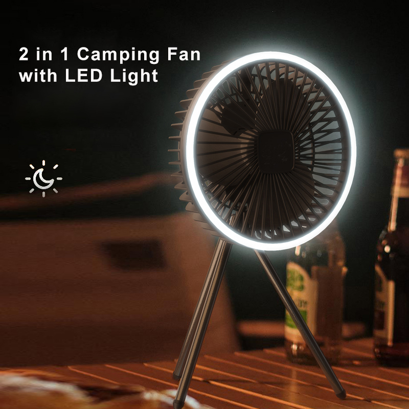พัดลมตั้งโต๊ะแบบพกพา 10000mAh  - Outdoor Camping Ventilator บทวิจารณ์และราคา