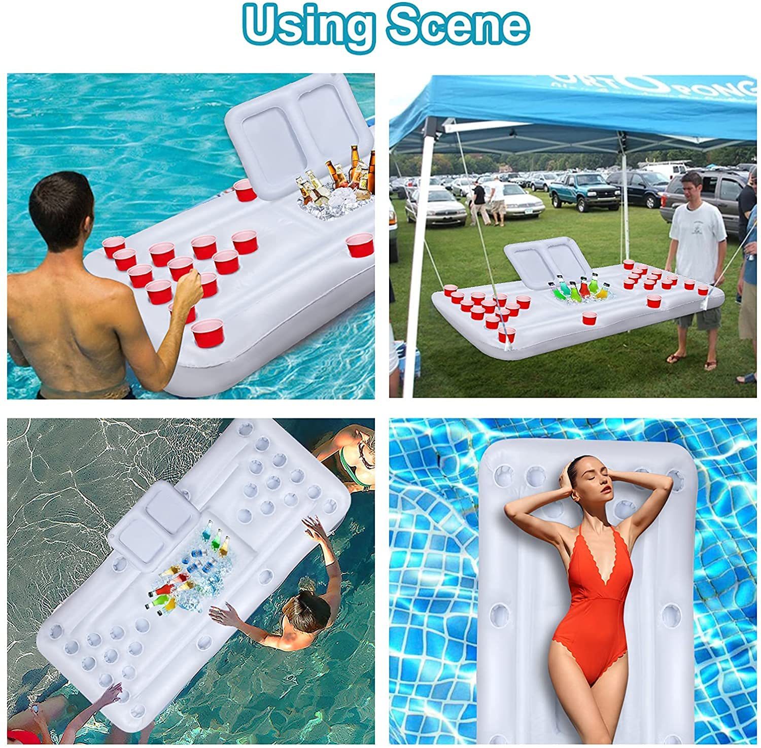 โต๊ะปิงปองสำหรับสระว่ายน้ำกลาง - Outdoor Camping Games บทวิจารณ์และราคา