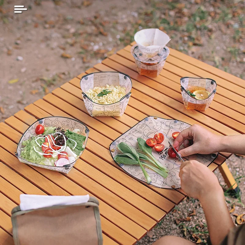 เครื่องใช้บนโต๊ะอาหารแบบพับได้ - Outdoor Camping Dining Set บทวิจารณ์และราคา