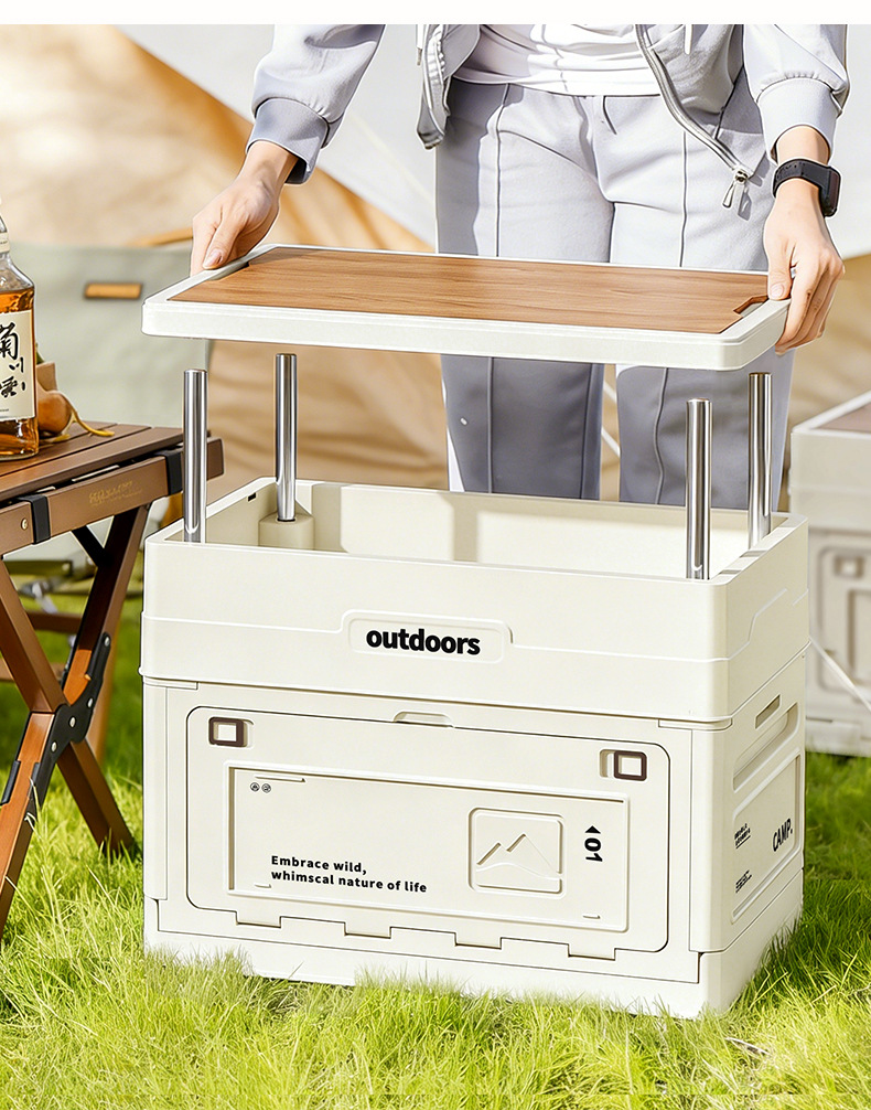 กล่องเก็บของพับได้สำหรับตั้งแค - Outdoor Camping Table And Chairs บทวิจารณ์และราคา