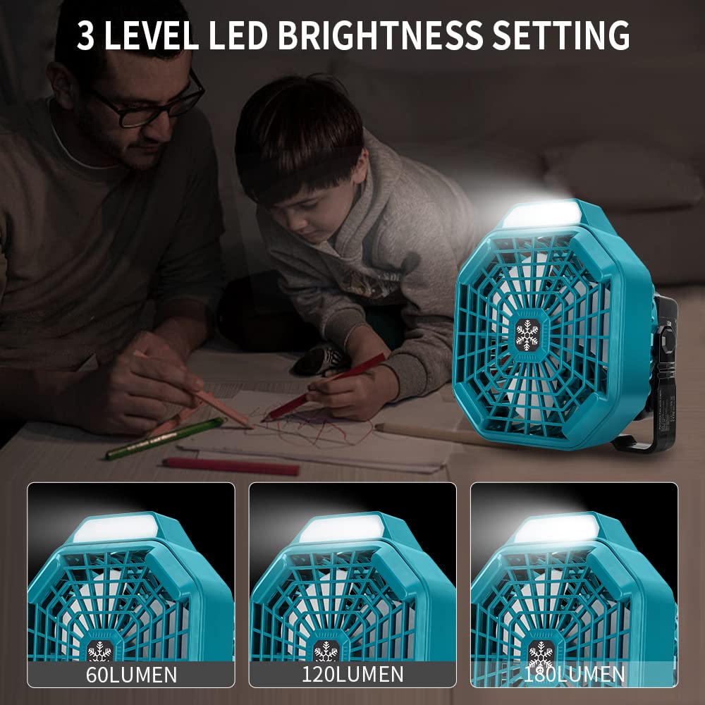 พัดลมกลางแจ้งแบบพกพาสําหรับแบต - Outdoor Camping Ventilator บทวิจารณ์และราคา