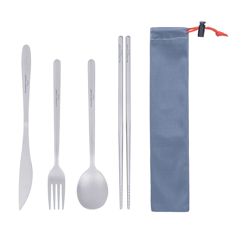 ชุดรับประทานอาหารไทเทเนียมเดิน - Outdoor Camping Dining Set บทวิจารณ์และราคา