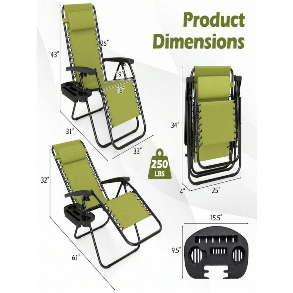 เก้าอี้พับได้แบบไร้แรงโน้มถ่วง - Outdoor Camping Lounge Chairs บทวิจารณ์และราคา