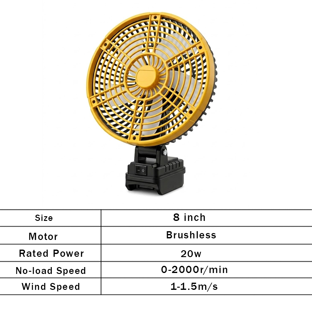 พัดลมตั้งโต๊ะไร้สายแบบพกพาขนาด - Outdoor Camping Ventilator บทวิจารณ์และราคา