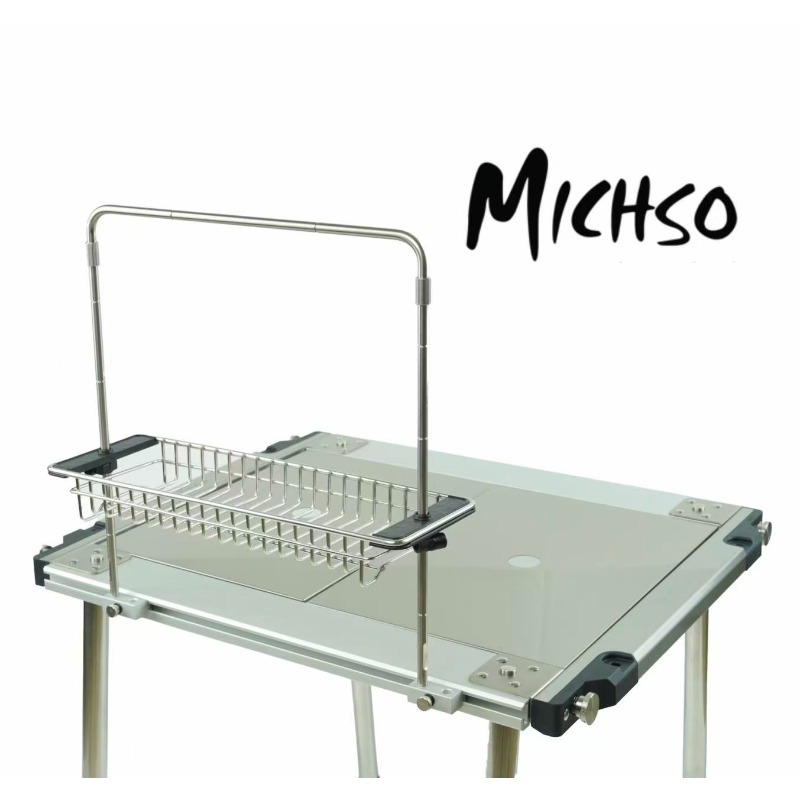 ขาตั้งเสริมโต๊ะแคมป์ปิ้ง Michs - Outdoor Camping Table With Storage บทวิจารณ์และราคา