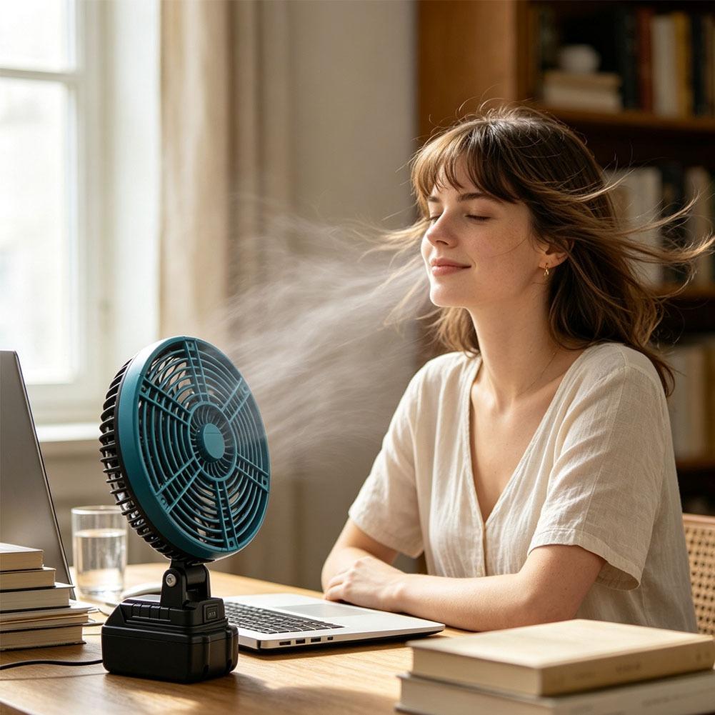 พัดลม DC พร้อมชาร์จ USB พัดลมต - Outdoor Camping Ventilator บทวิจารณ์และราคา
