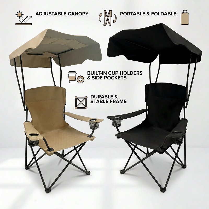 เก้าอี้ตั้งแคมป์กลางแจ้งพร้อมก - Outdoor Camping Lounge Chairs บทวิจารณ์และราคา