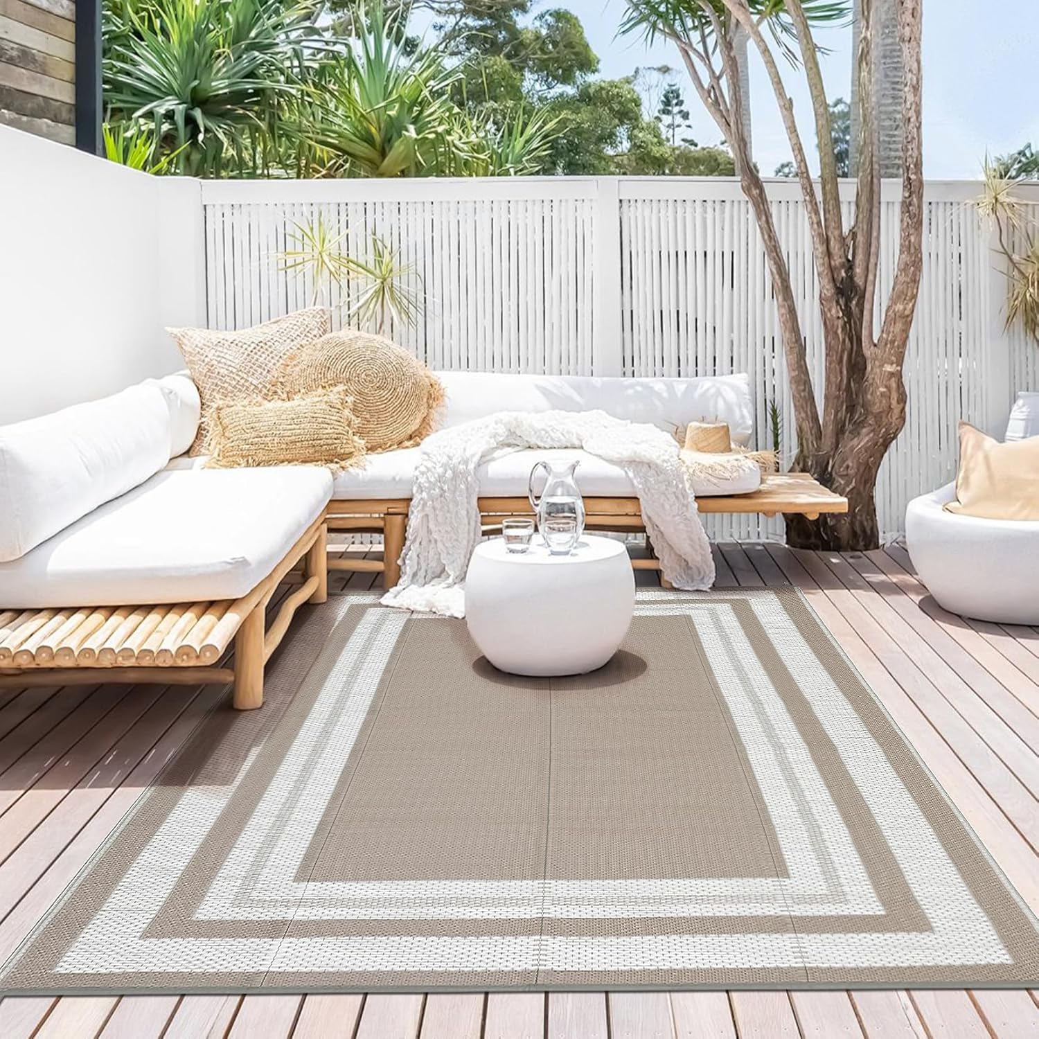 พรมกลางแจ้งขนาด 8x10 ฟุต – พรม - Outdoor Camping Rugs 8X10 บทวิจารณ์และราคา