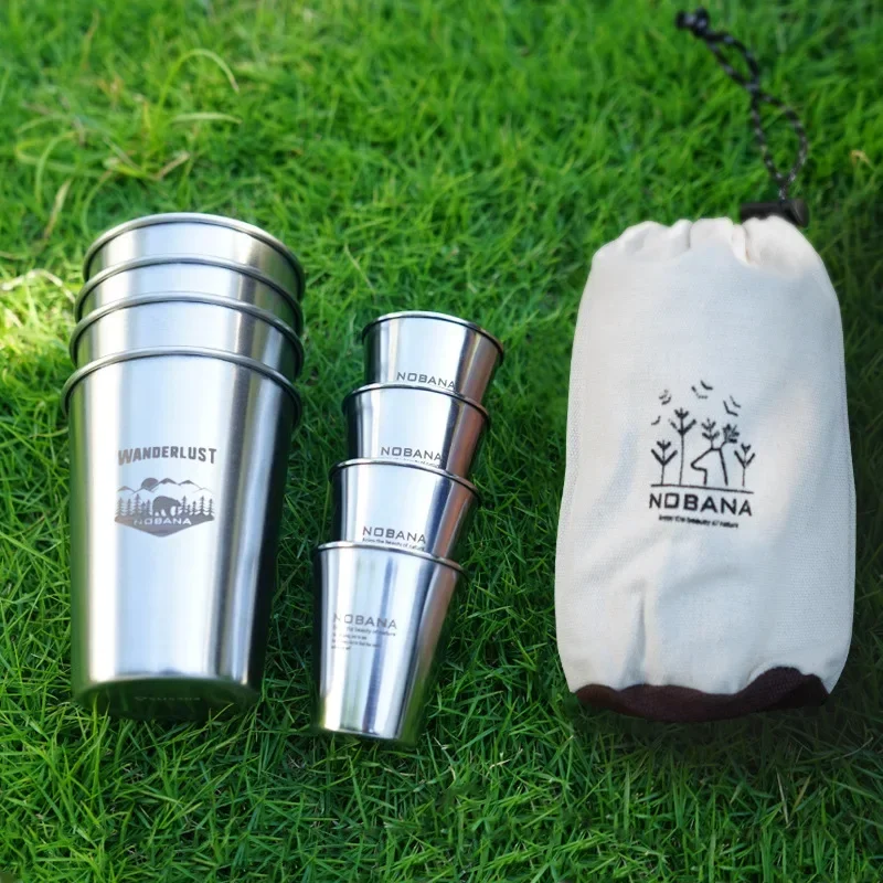 CLS กลางแจ้ง 304 ชุดถ้วยสแตนเล - Outdoor Camping Dining Set บทวิจารณ์และราคา