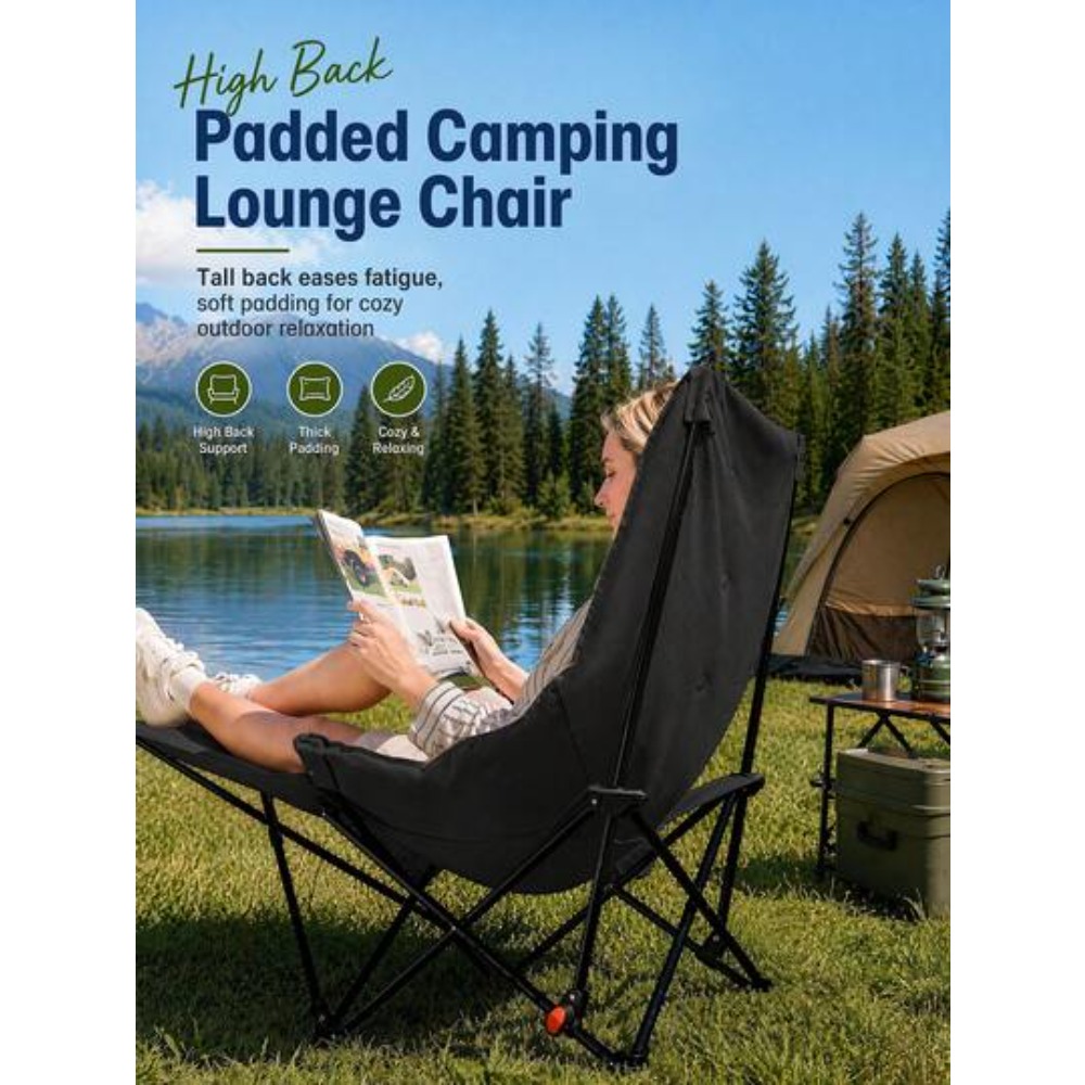 เก้าอี้แคมป์ปิ้งแบบปรับเอนได้  - Outdoor Camping Lounge Chairs บทวิจารณ์และราคา