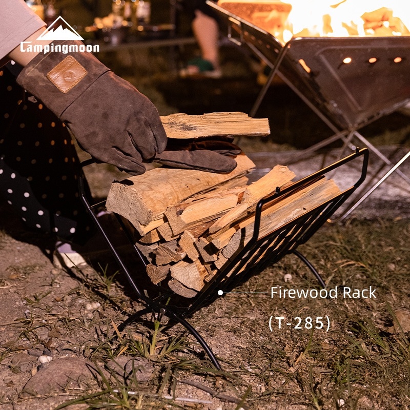 ชั้นวางฟืนเหล็กสำหรับกลางแจ้ง  - Outdoor Camping Table With Storage บทวิจารณ์และราคา