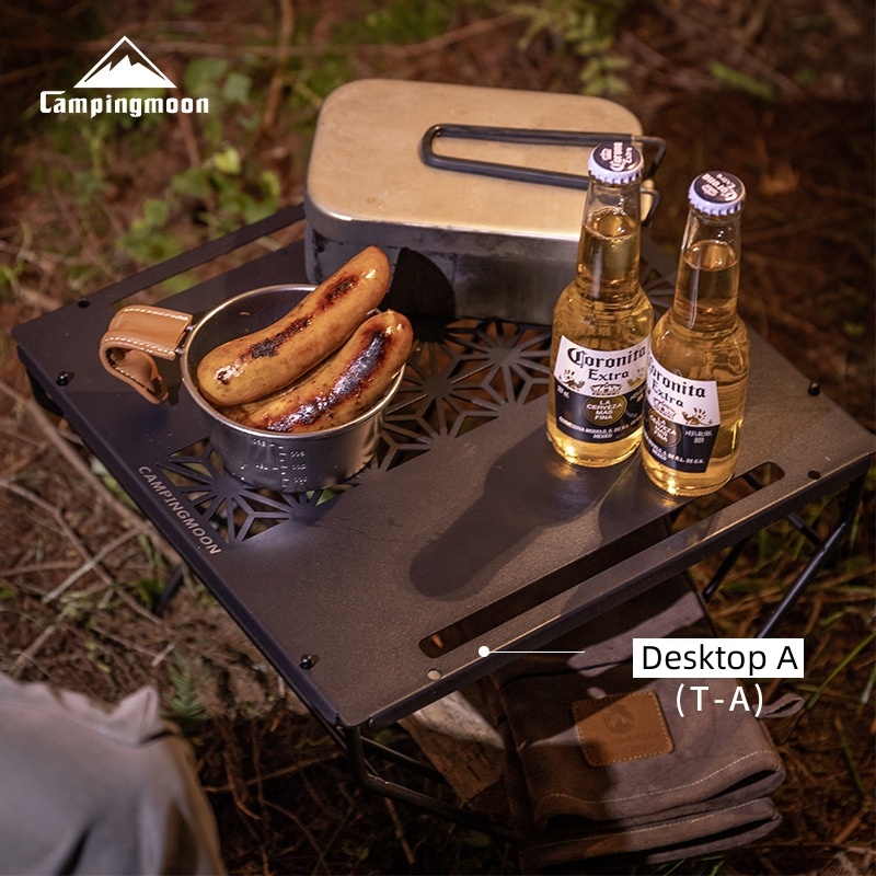 ชั้นวางฟืนเหล็กสำหรับกลางแจ้ง  - Outdoor Camping Table With Storage บทวิจารณ์และราคา