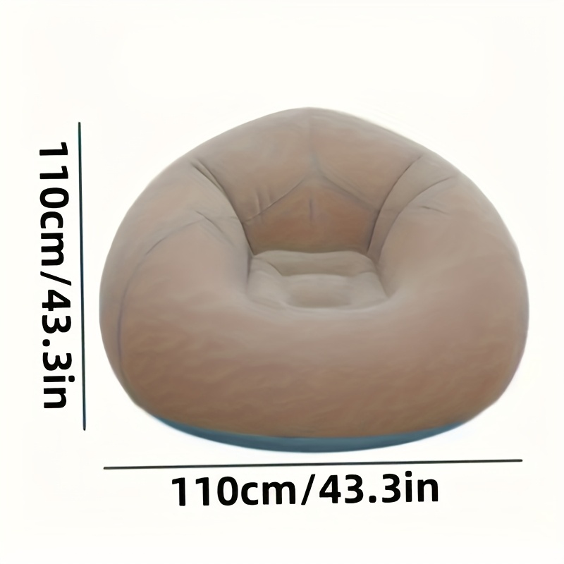 Flocked PVC Inflatable โซฟาเก้ - Outdoor Camping Lounge Chairs บทวิจารณ์และราคา