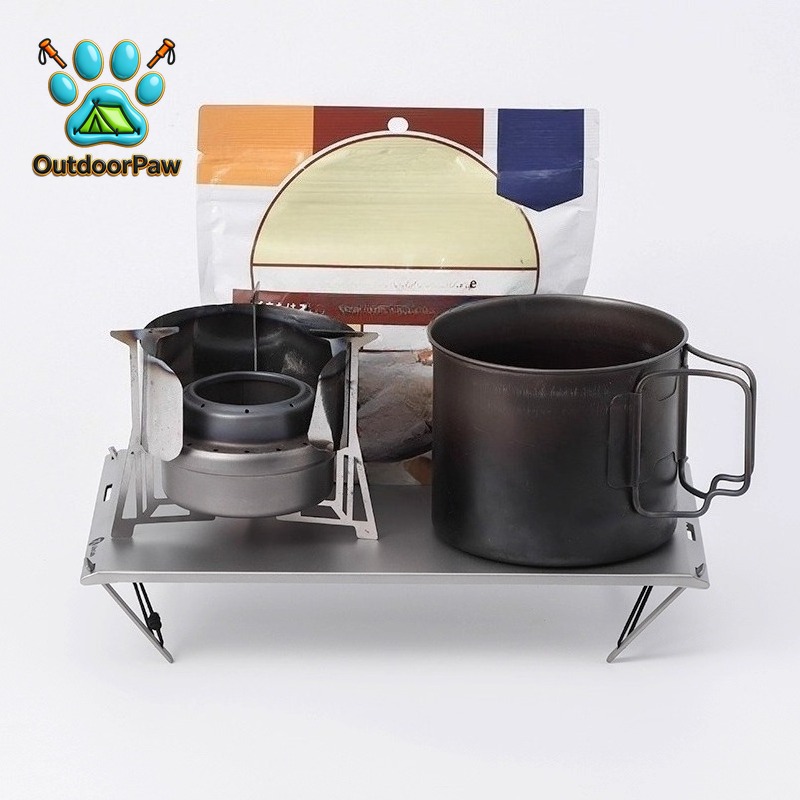 โต๊ะไทเทเนียมน้ำหนักเบาแบบพกพา - Outdoor Camping Folding Table บทวิจารณ์และราคา