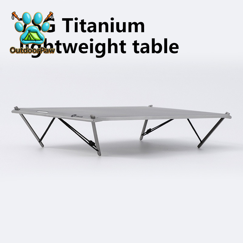โต๊ะไทเทเนียมน้ำหนักเบาแบบพกพา - Outdoor Camping Folding Table บทวิจารณ์และราคา